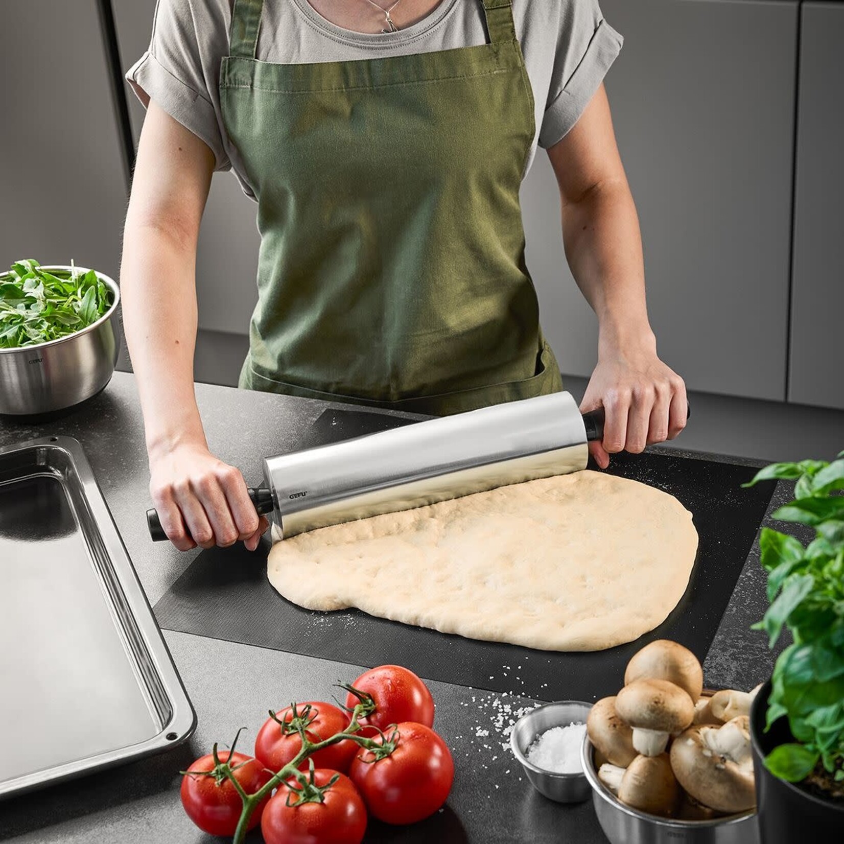 Gefu rvs deegrol Gefu Rotolo deegrol roestvrijstaal rvs Gefu 14631
