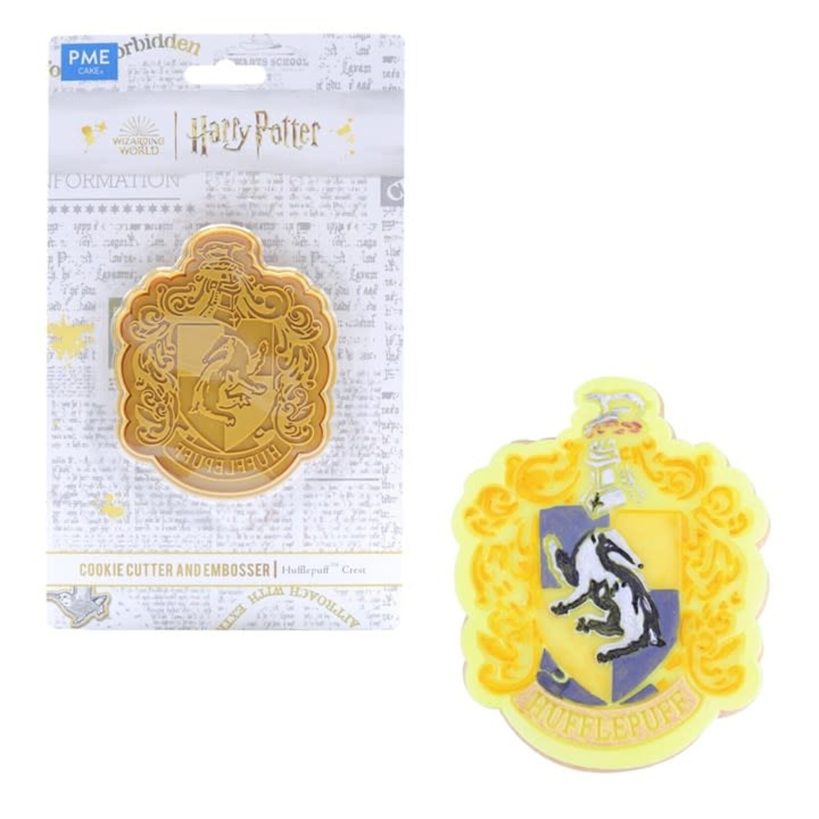 PME Cake Harry Potter Hufflepuff Crest koek uitsteekvorm taart versiering Harry Potter PME Cake HPH411