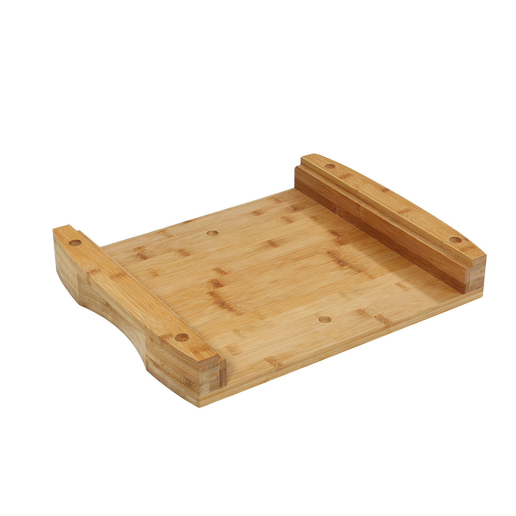 Zassenhaus 46 × 35 × 8 cm Bamboe snijplank met rvs opvangschaal 2/3 gastronorm Zassenhaus 054323