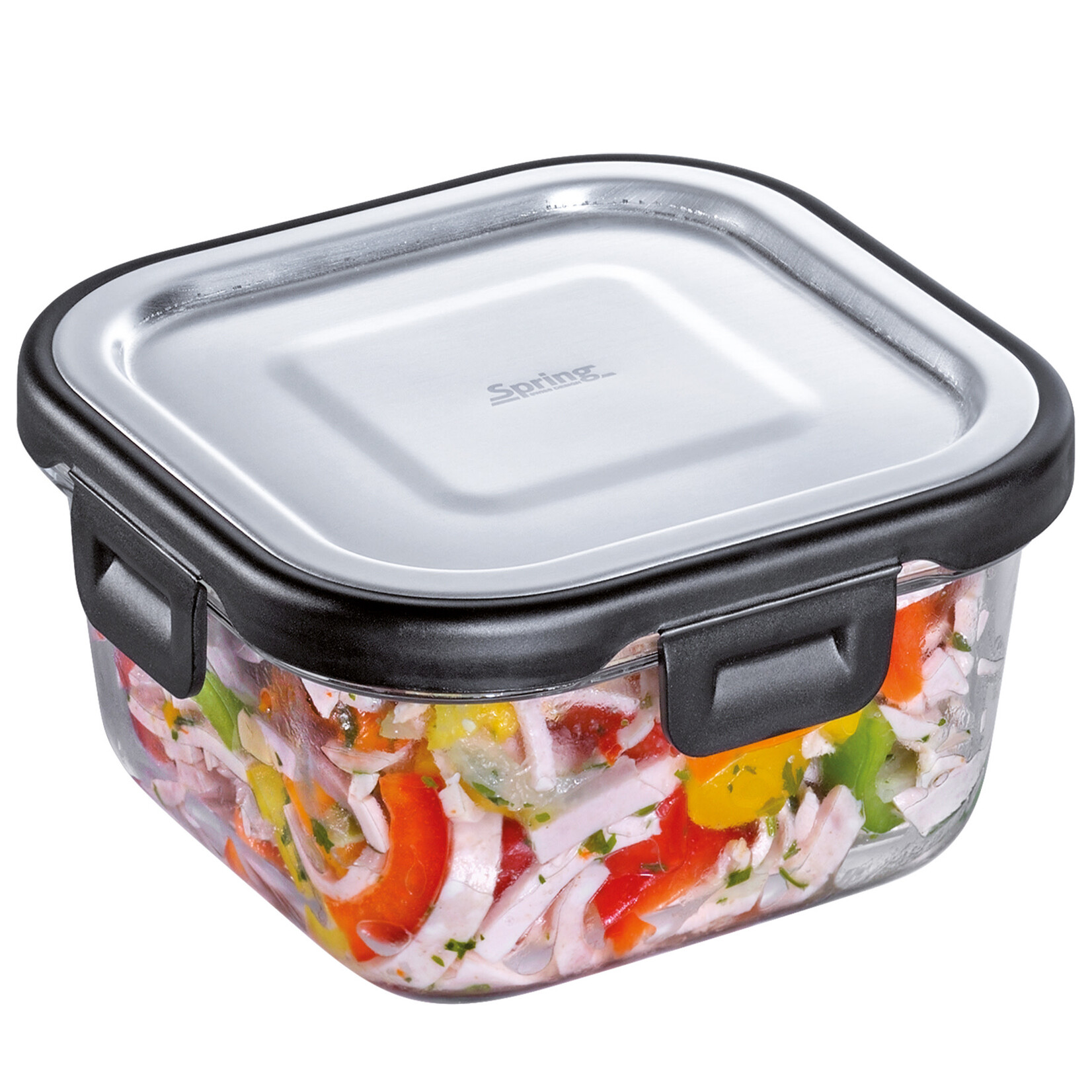 Spring Pannen en meer 520 ml glazen voorraad pot vierkant Spring Tools 520 ml voorraad pot Spring 1816850650