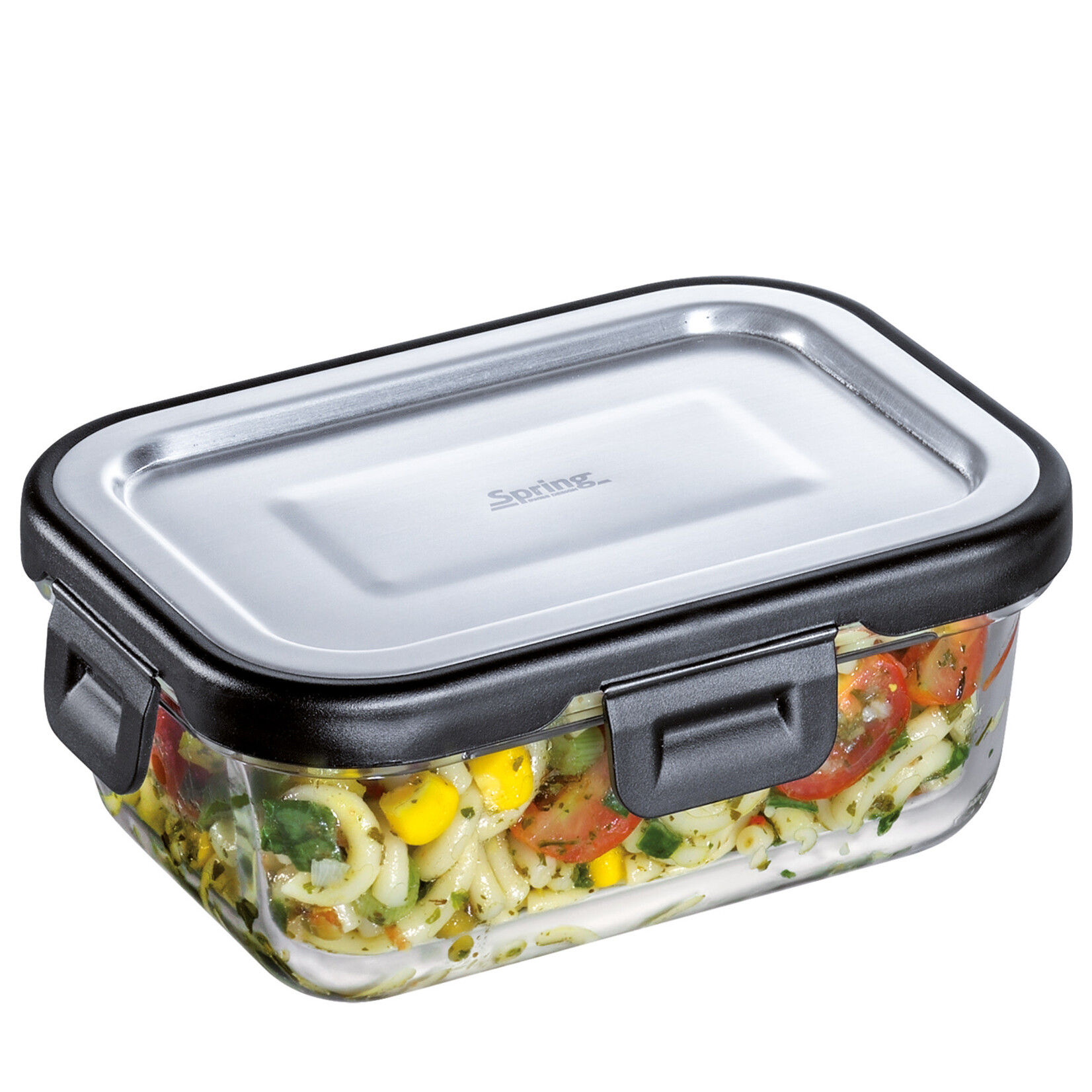 Spring 370 ml glazen voorraad pot rechthoek Spring Tools 370 ml voorraad pot Spring 1816870640