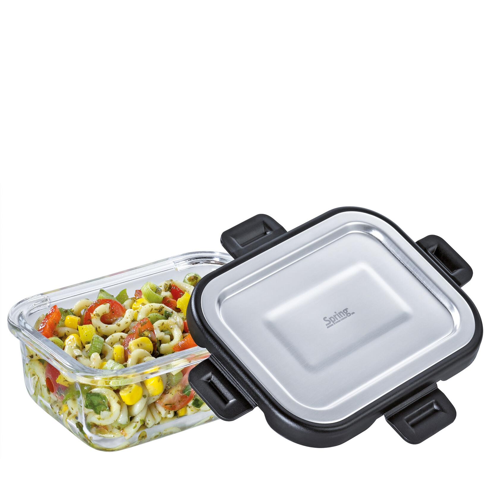 Spring 370 ml glazen voorraad pot rechthoek Spring Tools 370 ml voorraad pot Spring 1816870640