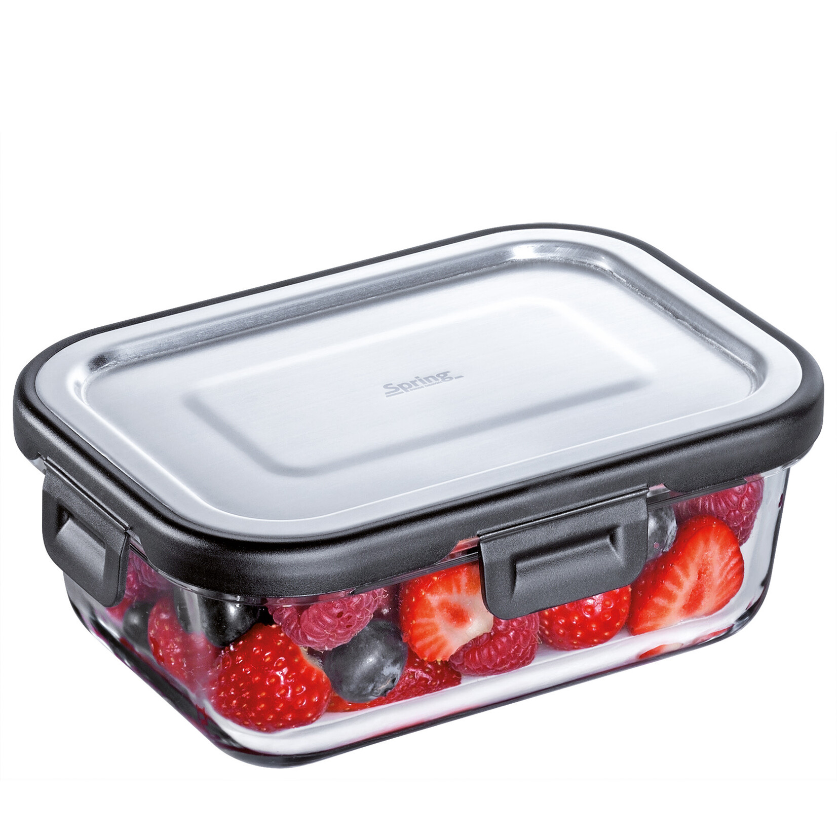 Spring 640 ml glazen voorraad pot rechthoek Spring Tools 640 ml voorraad pot Spring 1816870660