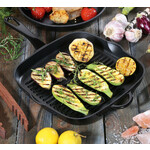 Kuchenprofi 26 cm vierkante gietijzeren grillpan Kuchenprofi gietijzer grillpan vierkant Kuchenprofi 0407801026