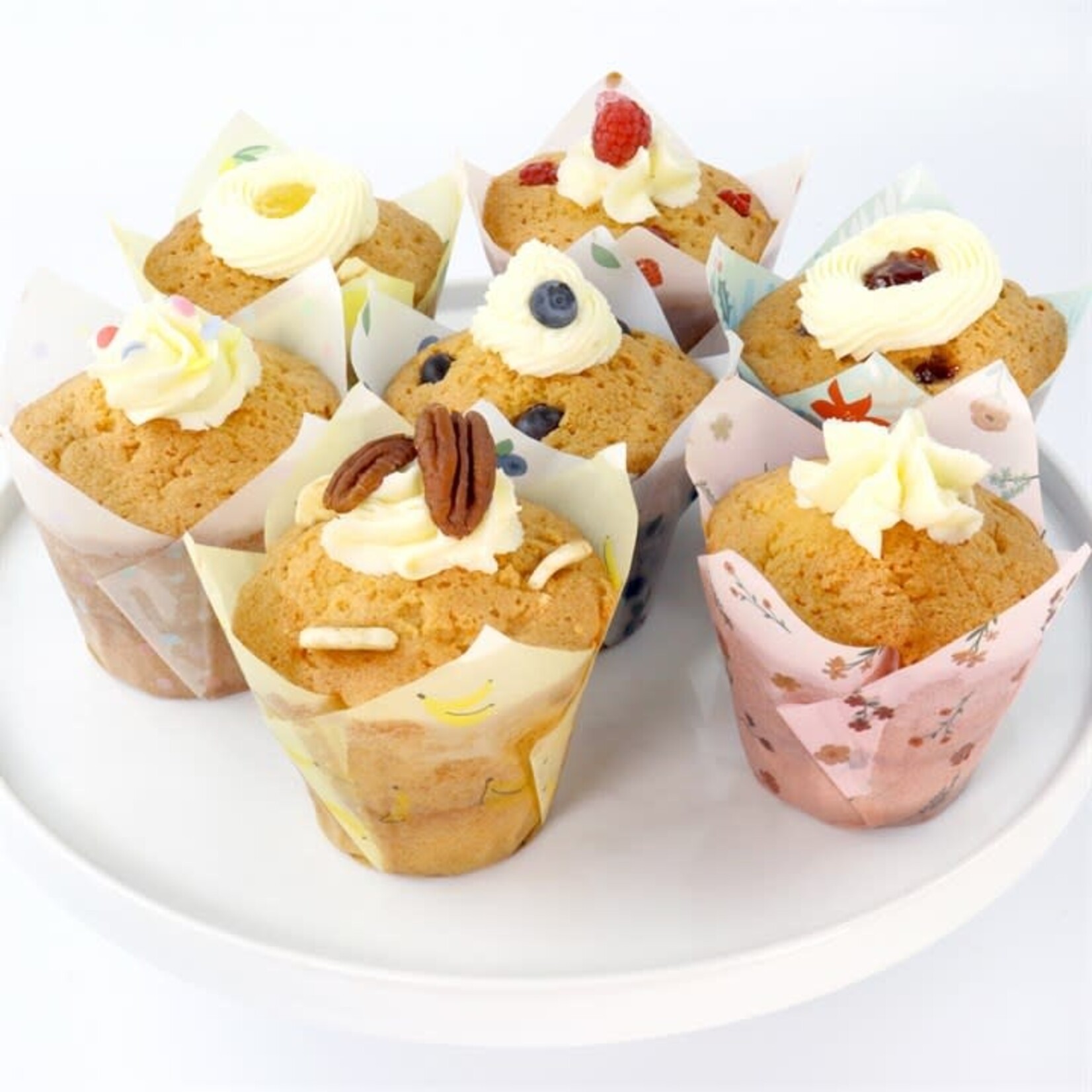 PME Cake PME cake 24 Tulp muffin bakvormen papier hoog Bloemen PME cake MC505