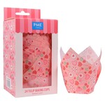 PME Cake PME cake 24 Tulp muffin bakvormen papier hoog Sweet Love PME cake vd24mc013