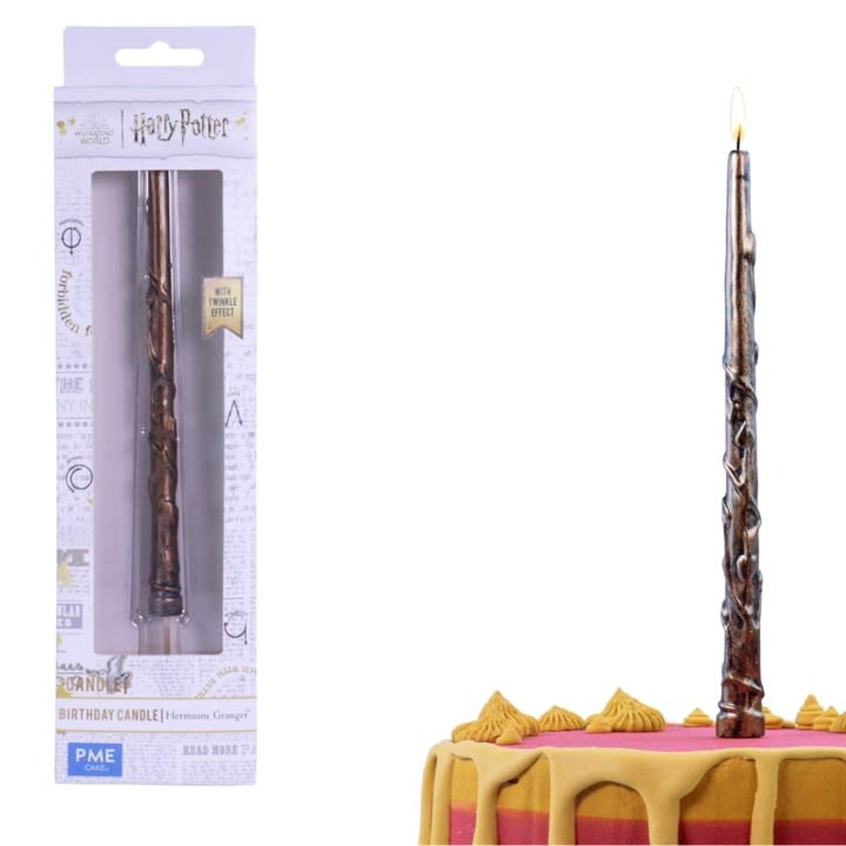 PME Cake Harry Potter kaars toverstok Hermione Granger Hermelien Griffel toverstok kaars Harry Potter PME Cake HPW118