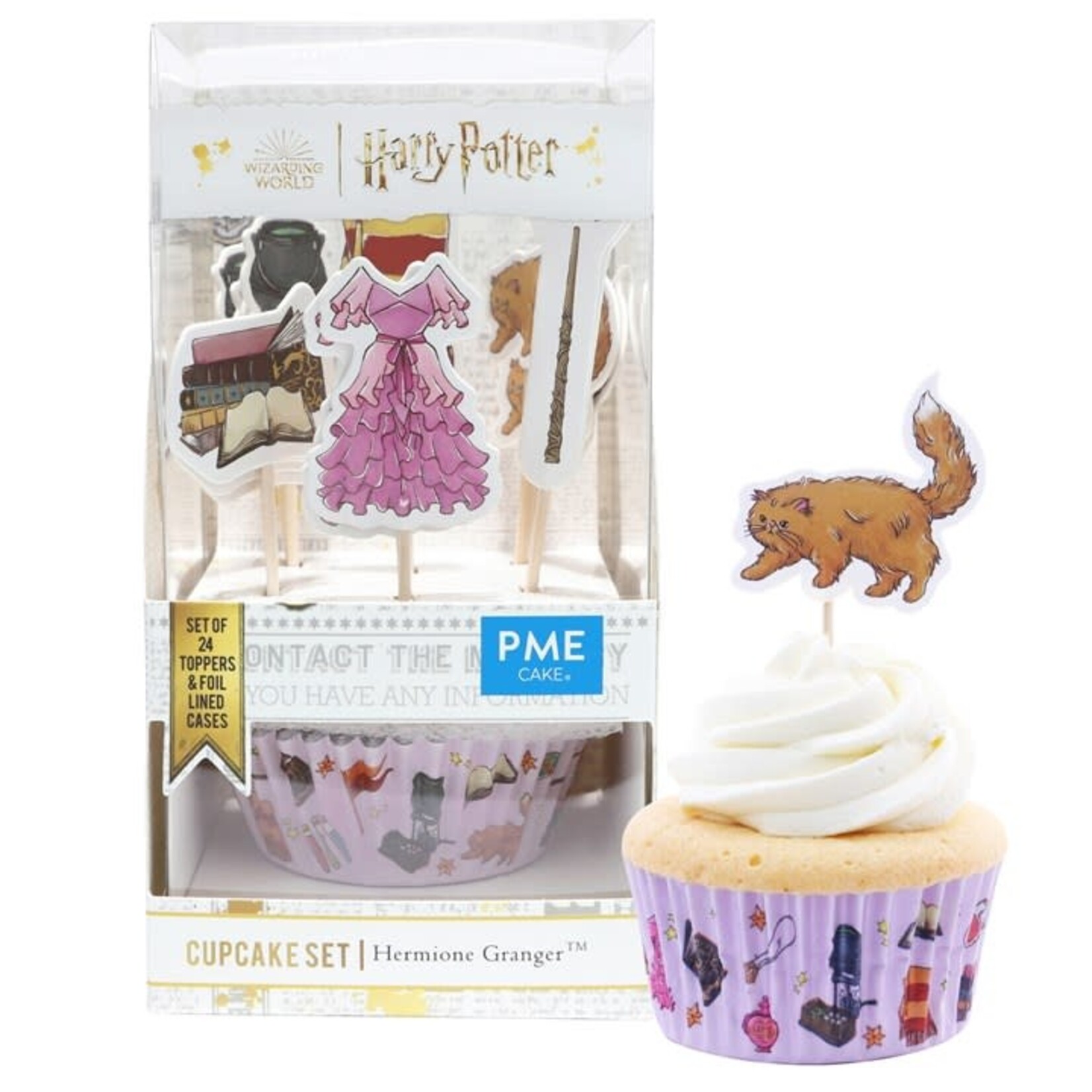 PME Cake PME cake 24 Harry Potter cupcake vormpjes en 24 Hermelien Griffel Hermione Granger toppers PME Cake HPM218