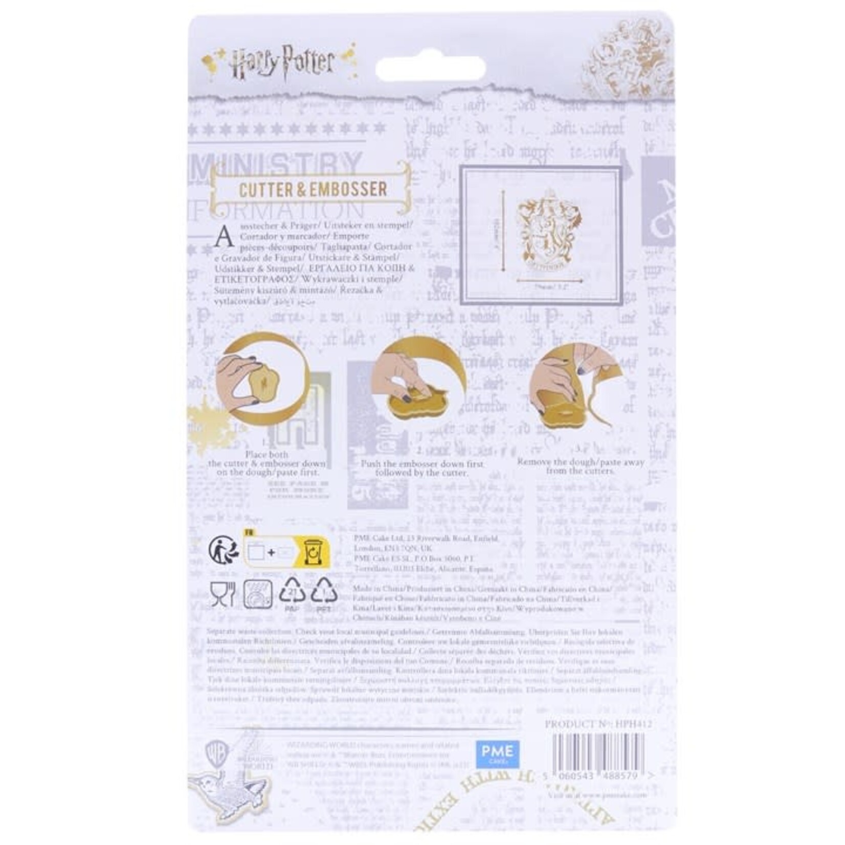 PME Cake Harry Potter Gryffindor Crest koek uitsteekvorm wapen  Griffoendor Harry Potter PME Cake HPH412