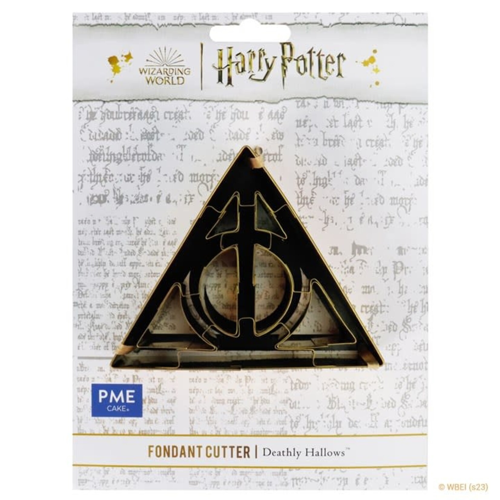 PME Cake Harry Potter Deathly Hallows fondant snijder koek uitsteekvorm Relieken van de Dood teken Harry Potter PME Cake HPW507