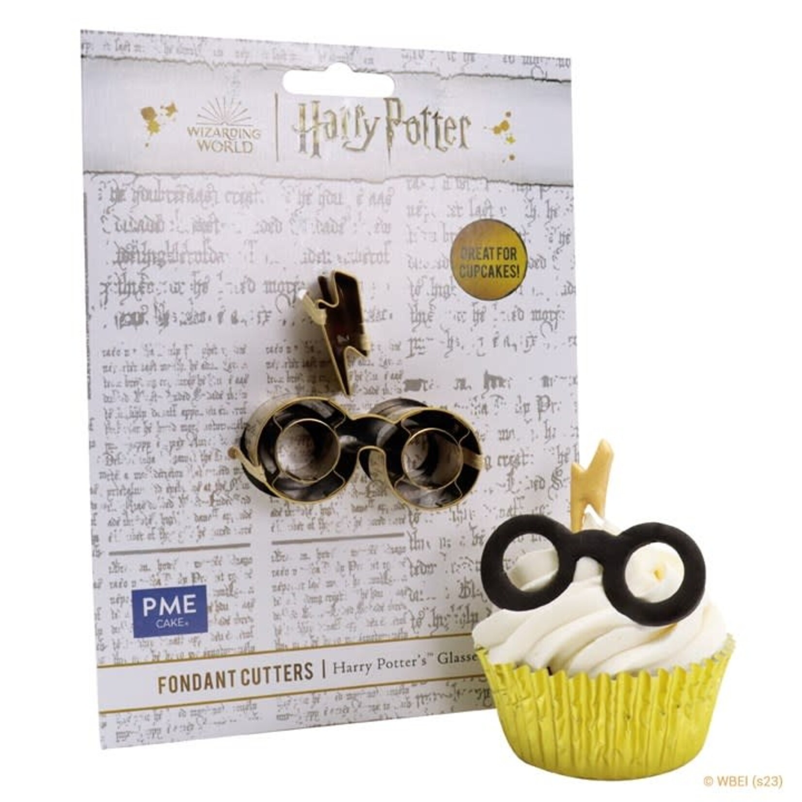 PME Cake Harry Potter Glasses and Scar small fondant snijder koek uitsteekvorm bril & litteken Harry Potter PME Cake HPW502