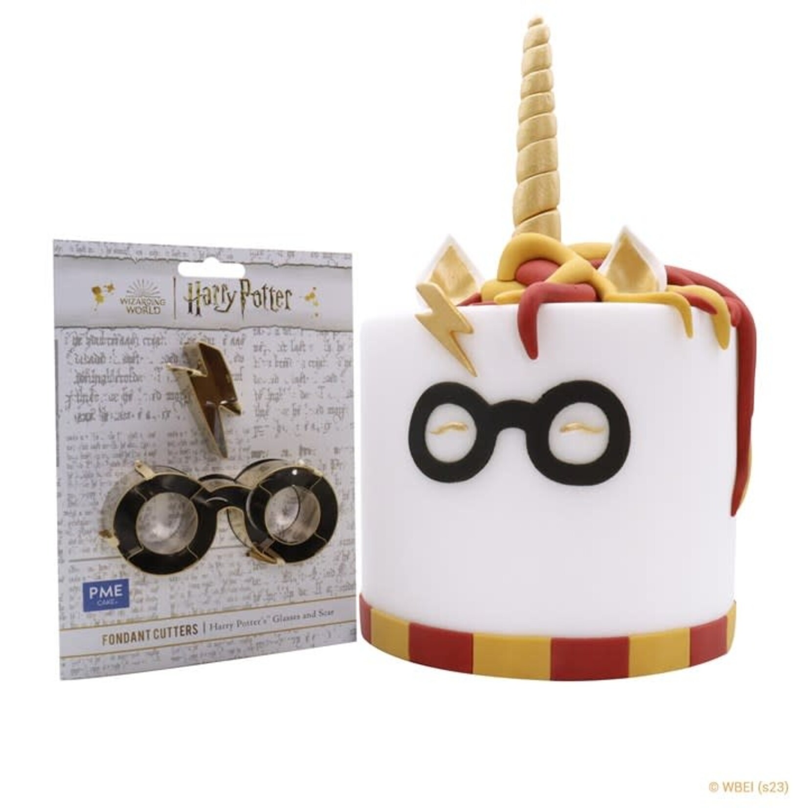 PME Cake Harry Potter Glasses and Scar fondant snijder koek uitsteekvorm bril & litteken Harry Potter PME Cake HPW503