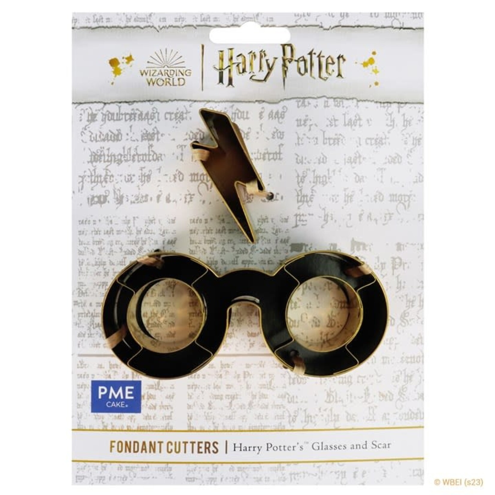 PME Cake Harry Potter Glasses and Scar fondant snijder koek uitsteekvorm bril & litteken Harry Potter PME Cake HPW503