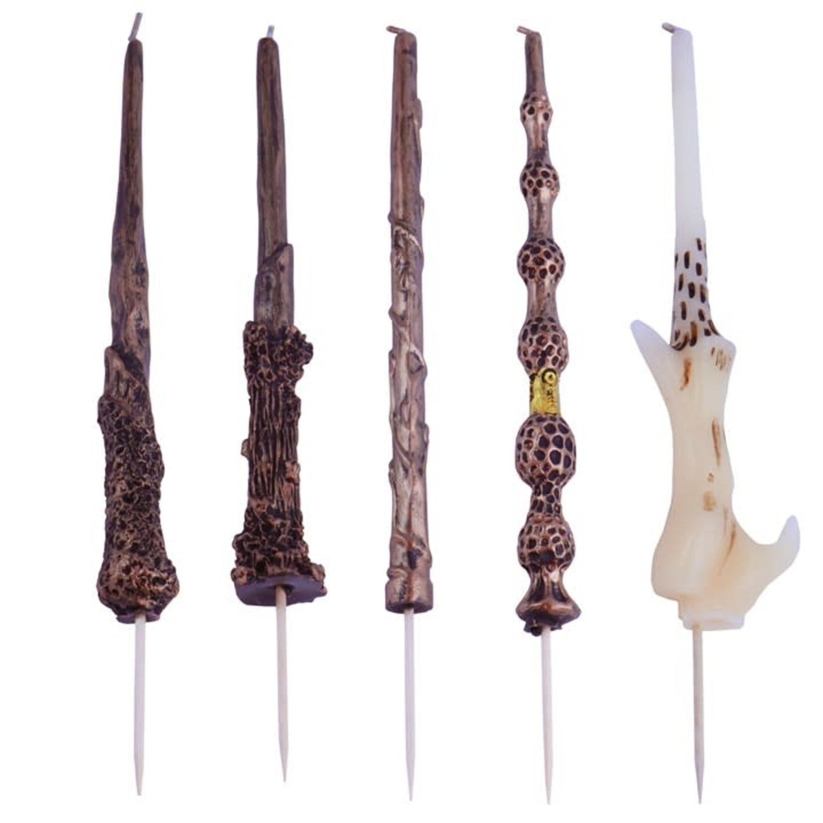 PME Cake Harry Potter kaars toverstok set-5 verschillende sparkelende toverstaf kaarsen Harry Potter PME Cake HPW116