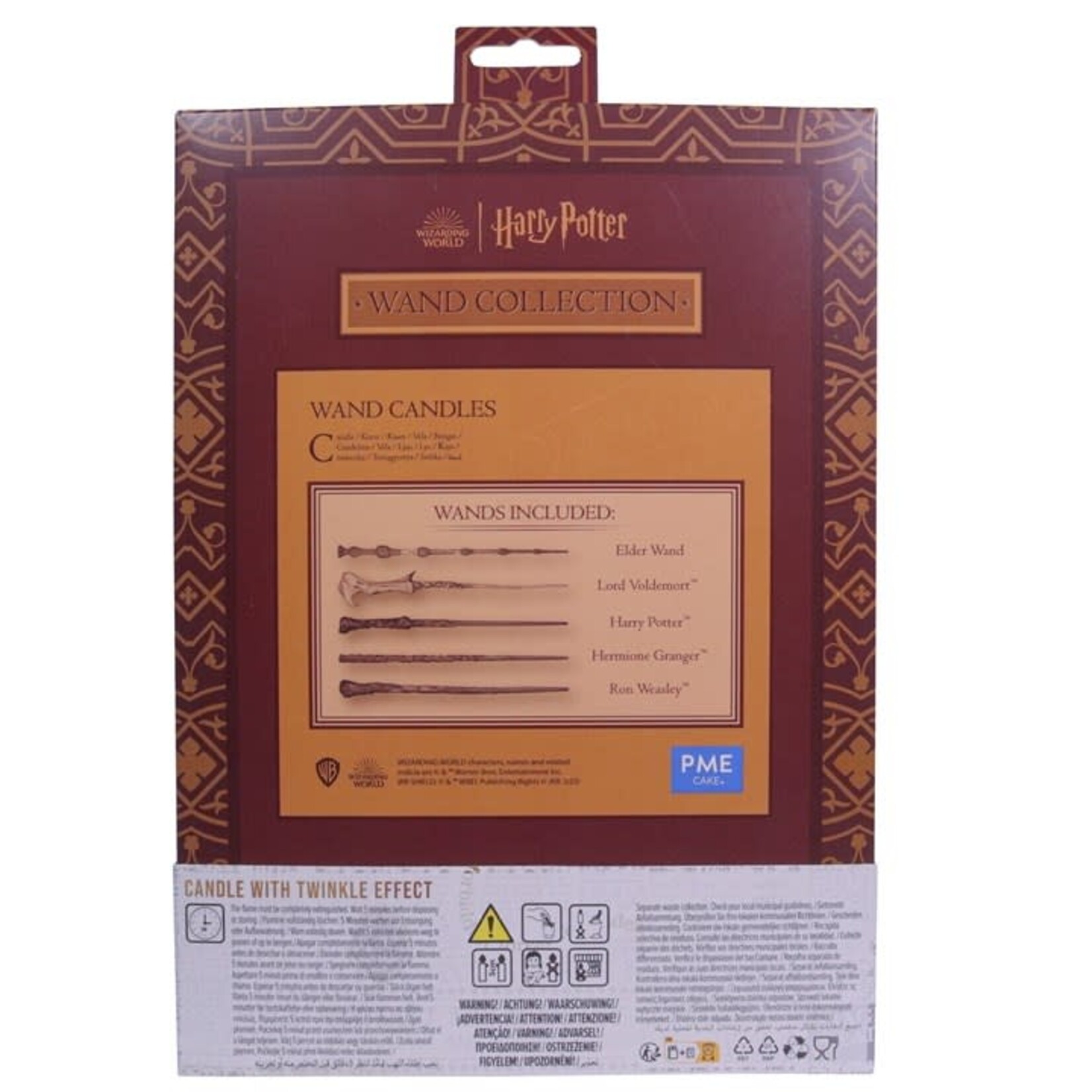 PME Cake Harry Potter kaars toverstok set-5 verschillende sparkelende toverstaf kaarsen Harry Potter PME Cake HPW116