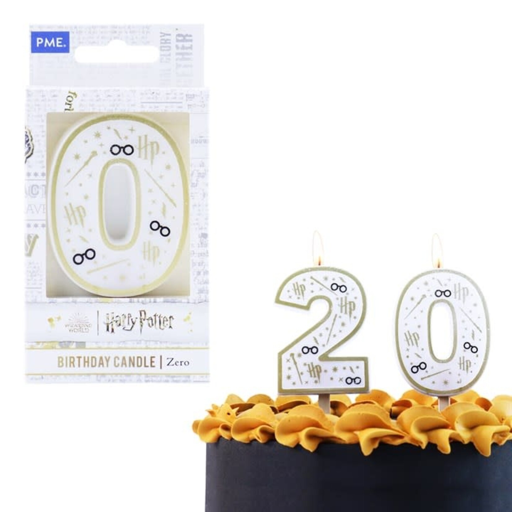 PME Cake Harry Potter verjaardag kaars nummer nul 0 Harry Potter PME Cake HPW130