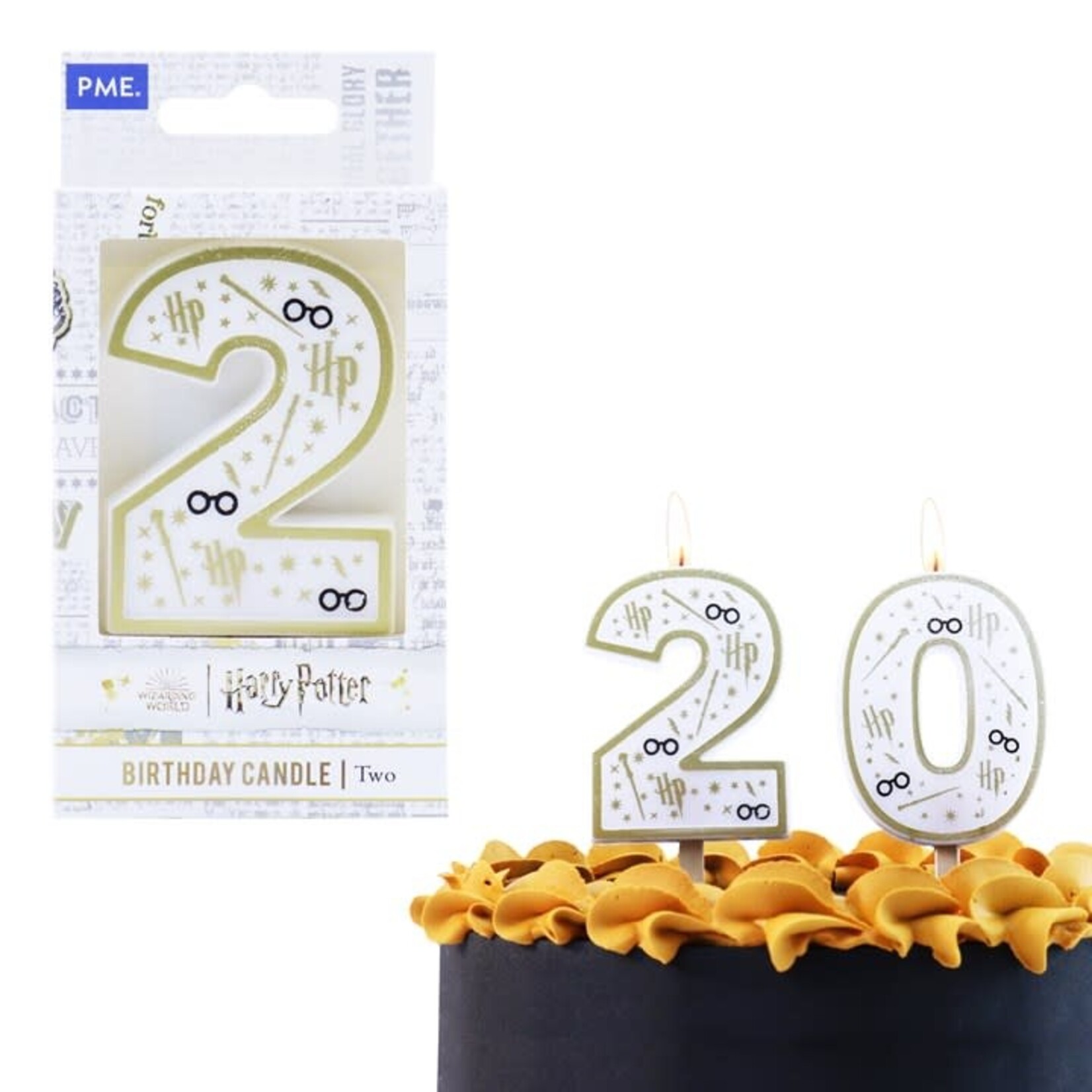 PME Cake Harry Potter verjaardag kaars nummer twee 2 Harry Potter PME Cake HPW132