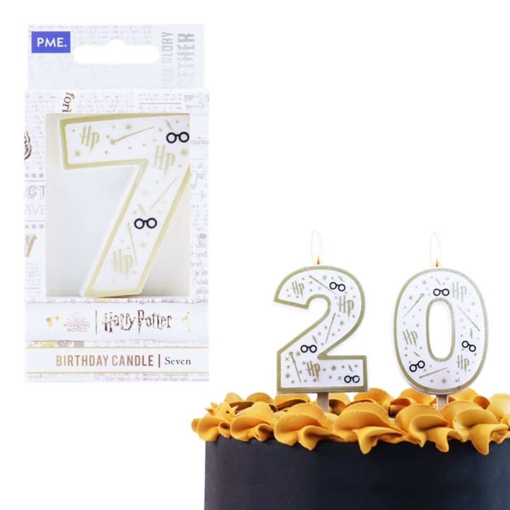 PME Cake Harry Potter verjaardag kaars nummer zeven 7 Harry Potter PME Cake HPW137