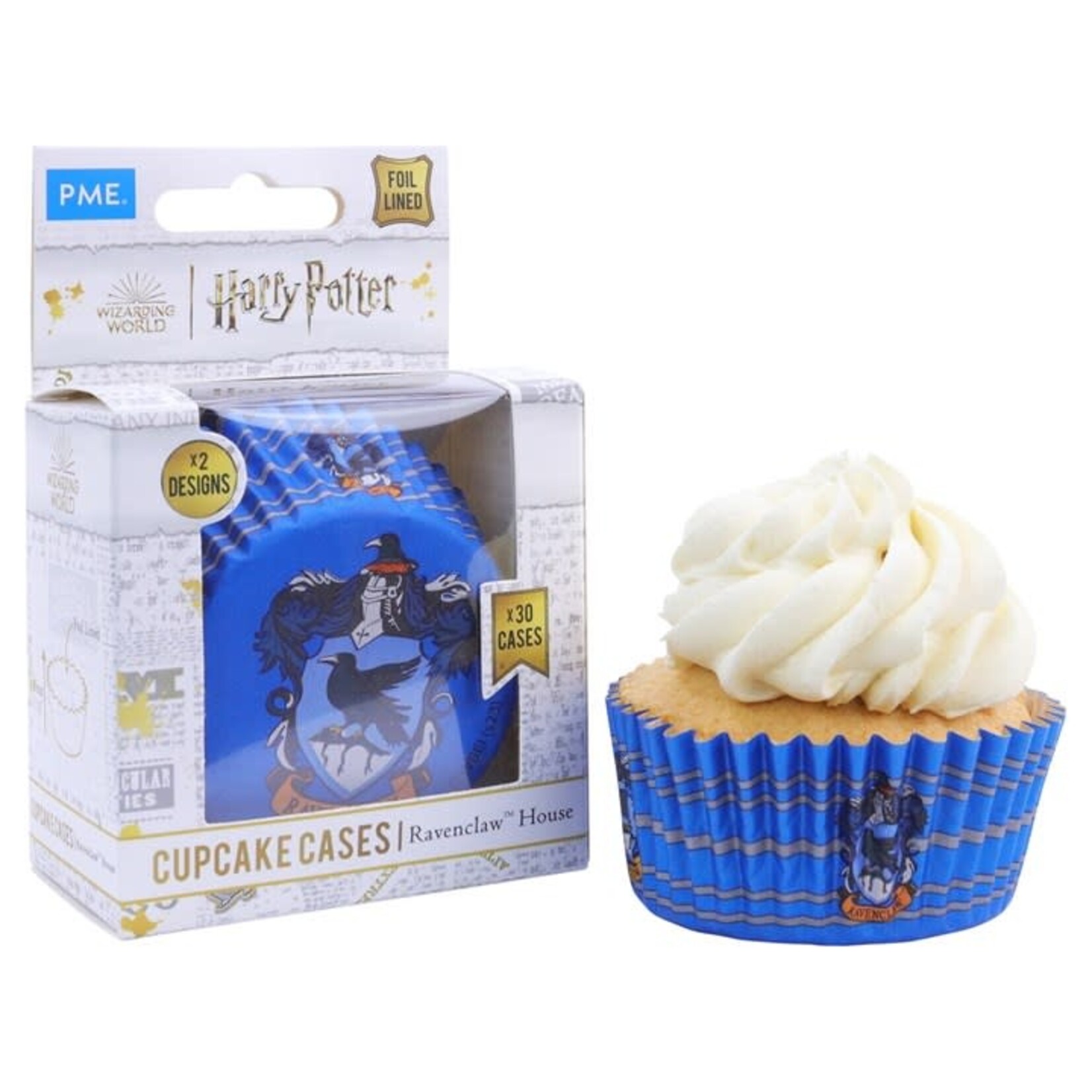 PME Cake PME cake Harry Potter 30 Ravenclaw house cupcake vormpjes met folie voering Harry Potter PME Cake HPh209