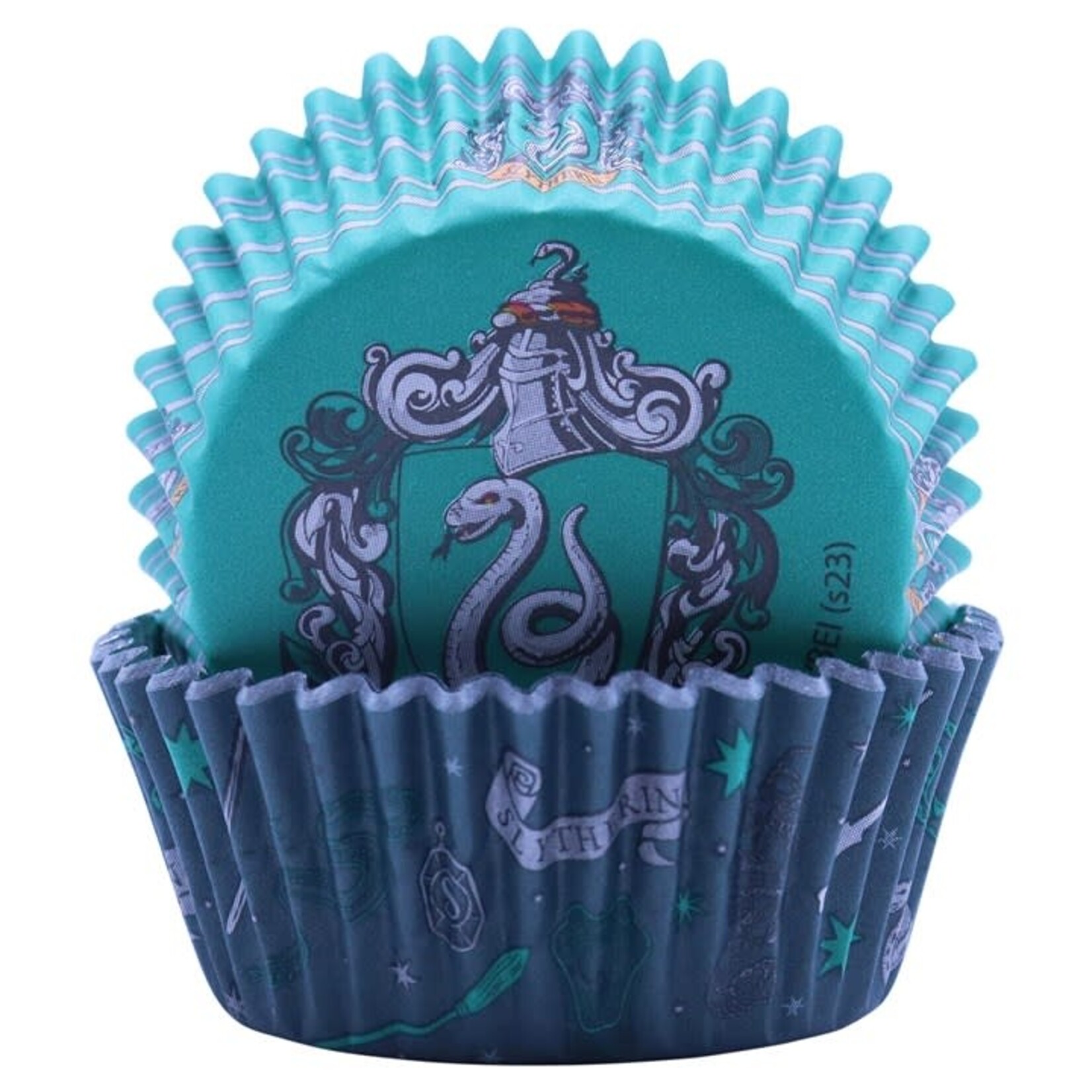 PME Cake PME cake Harry Potter 30 Slythrin  house cupcake vormpjes met folie voering Harry Potter PME Cake HPh209