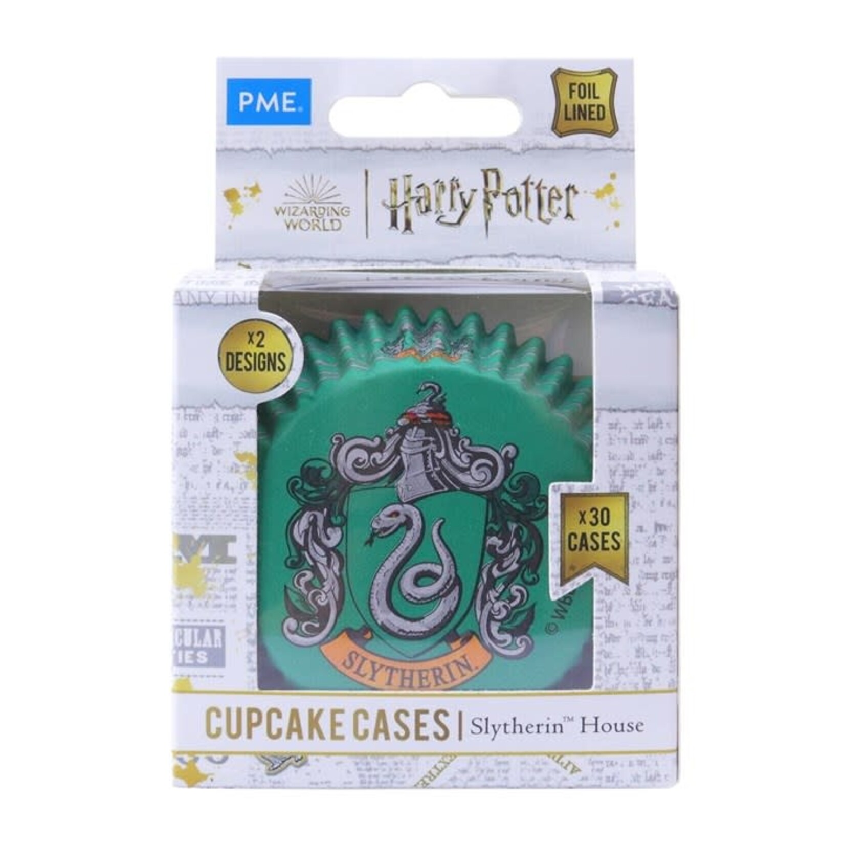 PME Cake PME cake Harry Potter 30 Slythrin  house cupcake vormpjes met folie voering Harry Potter PME Cake HPh209