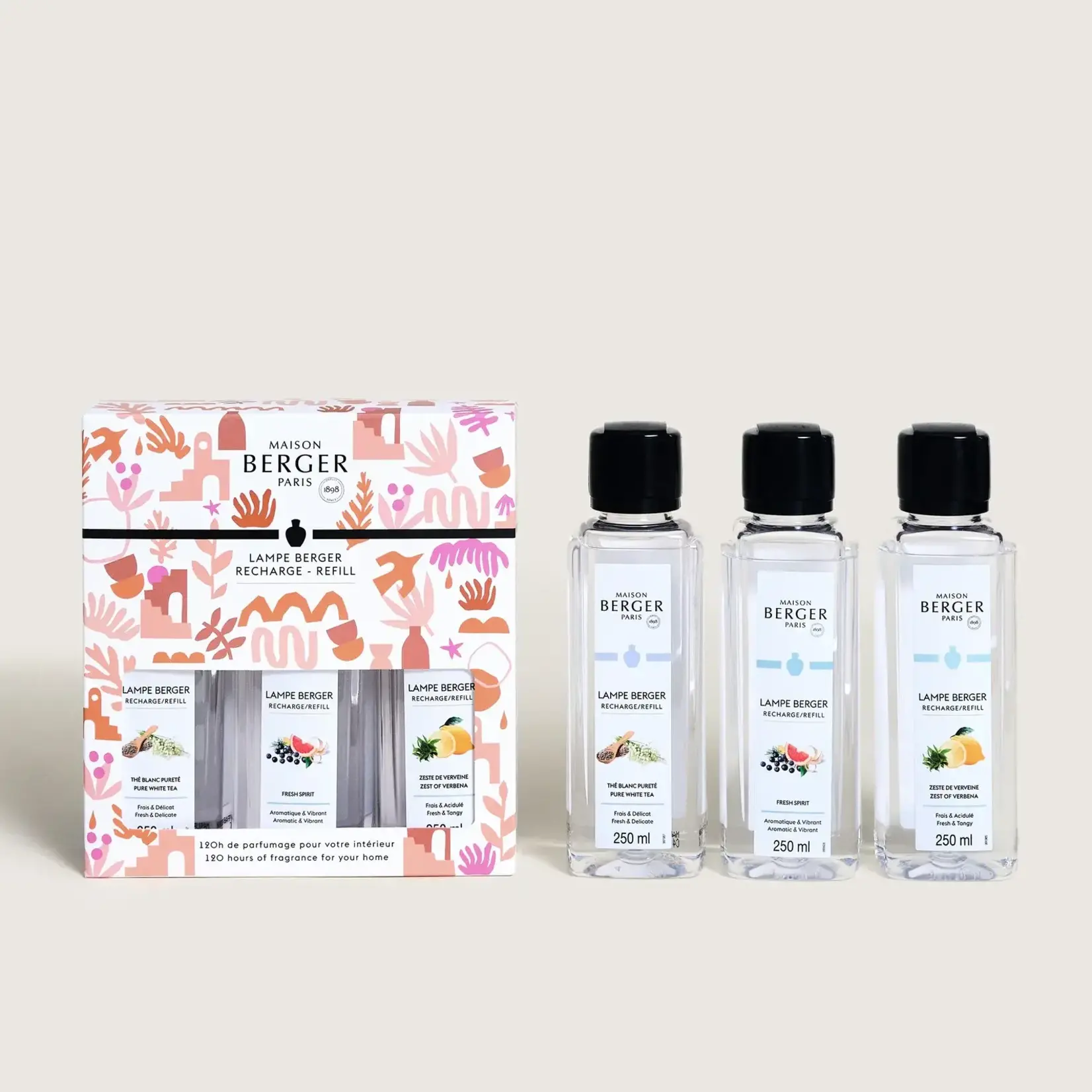 Maison Berger Paris 1898 set-3 huisgeuren 250 ml Maison Berger triopack Estival Lampe Maison Berger 24026