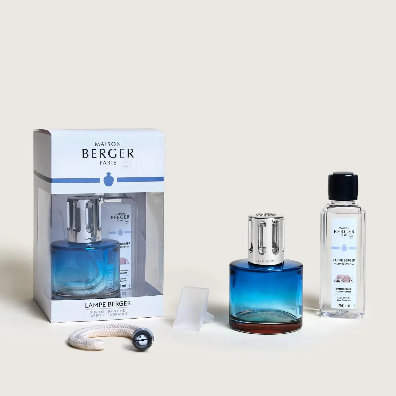 Maison Berger Paris 1898 Maison Berger Lampe giftset Pure Blue/Nude Lampe Giftset Pure Blue Nude Maison Berger 4854