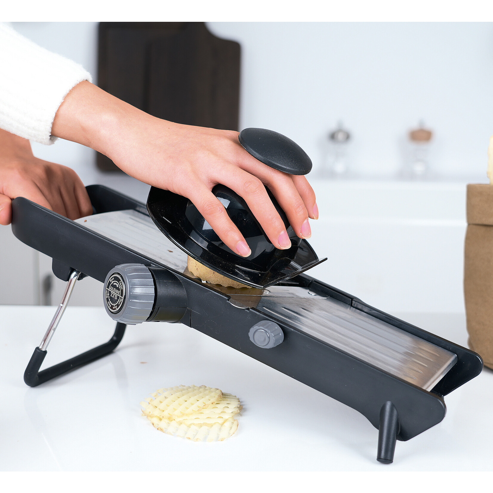 Kuchenprofi Mandoline plakjes, golfjes en staafjes snijder Kuchenprofi Comfort Mandoline Kuchenprofi 0900461000