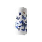 Heinen Delfts Blauw 31 cm Ø 14 cm Heinen Delfts Blauw Cilinder vaas Vlinders Heinen Delfts Blauw V0405