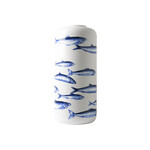 Heinen Delfts Blauw 31 cm Ø 14 cm Heinen Delfts Blauw Cilinder vaas Vissen Heinen Delfts Blauw V0404