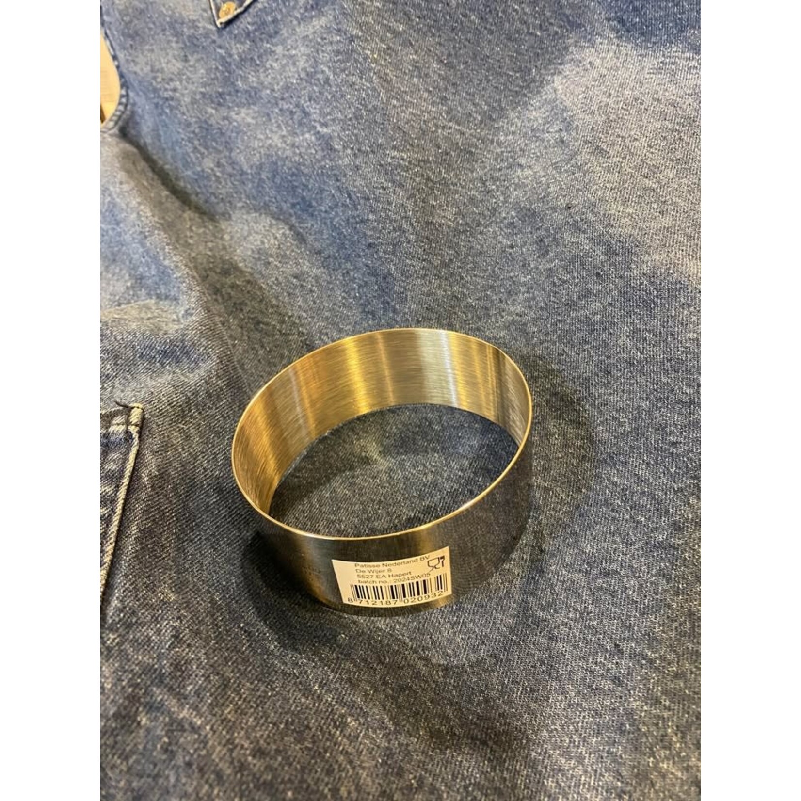 Patisse Patisse rvs garneerring Ø 9 cm hoog 35 mm kookring  bakring Patisse 2093