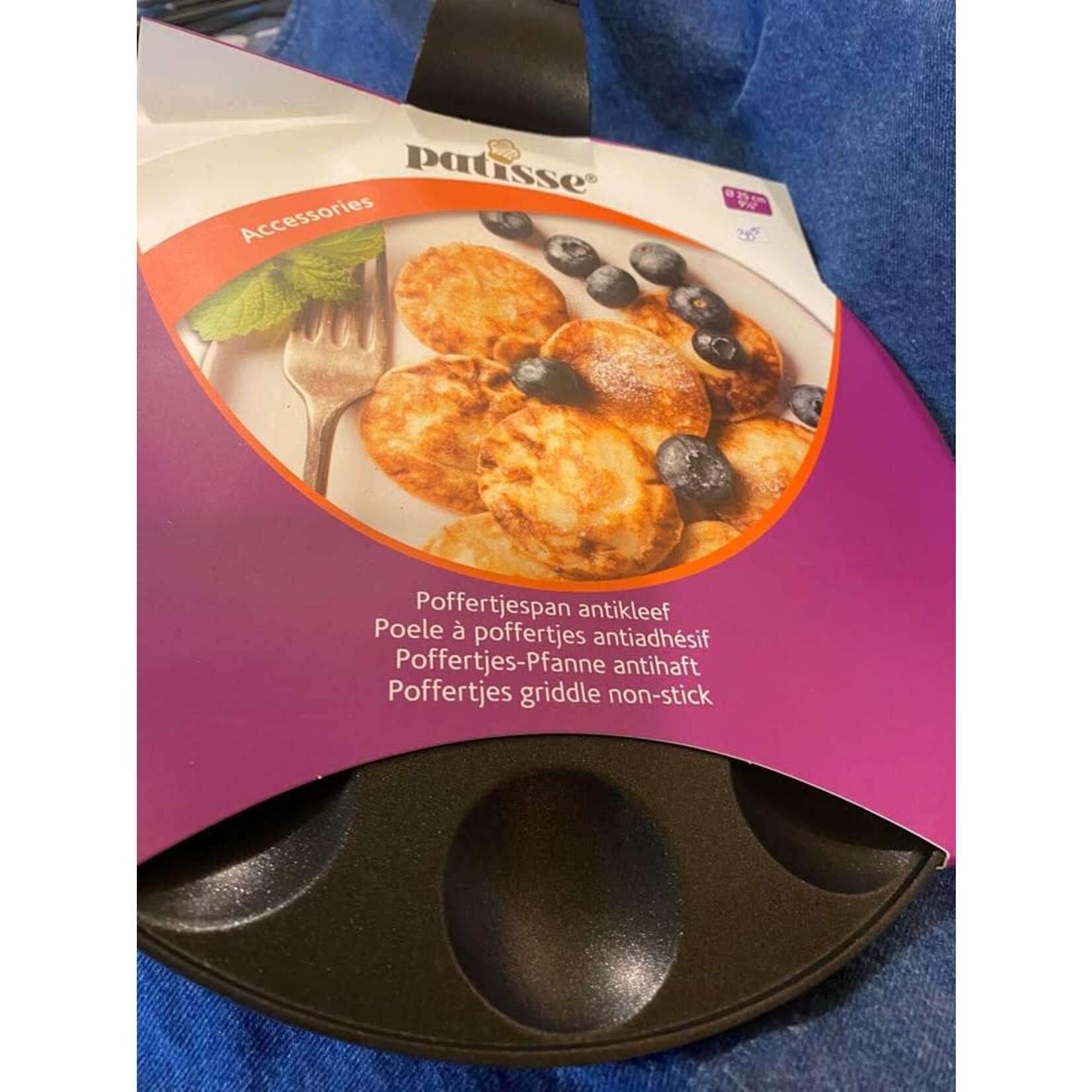 Patisse 25 cm poffertjespan voor alle warmte bronnen incl inductie Patisse poffertjes pan Patisse 02699