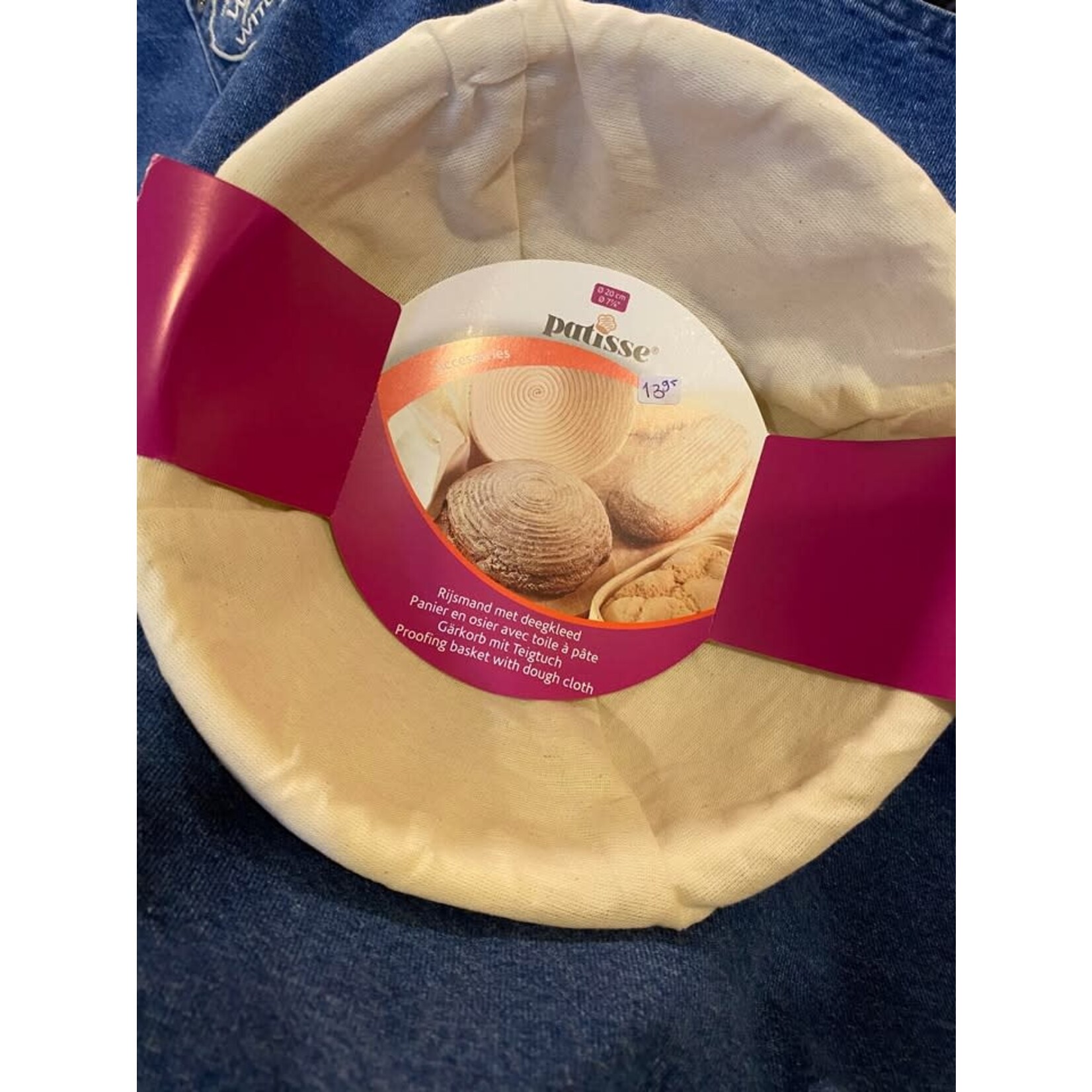 Patisse 20 cm Rond rijsmandje met deegkleed voor brood van 800 gram Patisse 92045