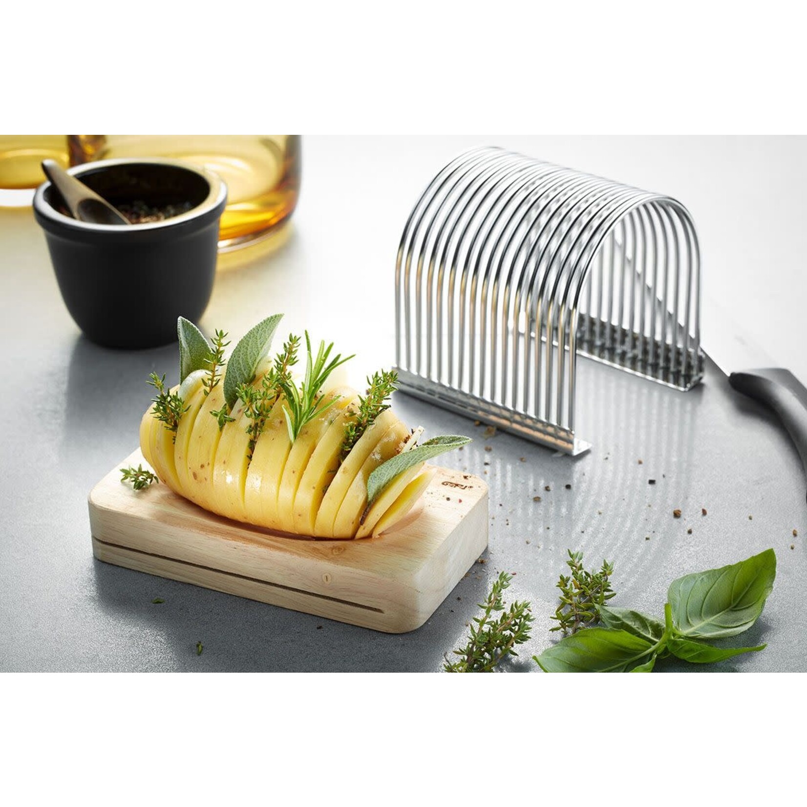 Gefu Gefu Hasselback aardappel snijder, Hasselback groente snijder Gefu Hassel Gefu 13423