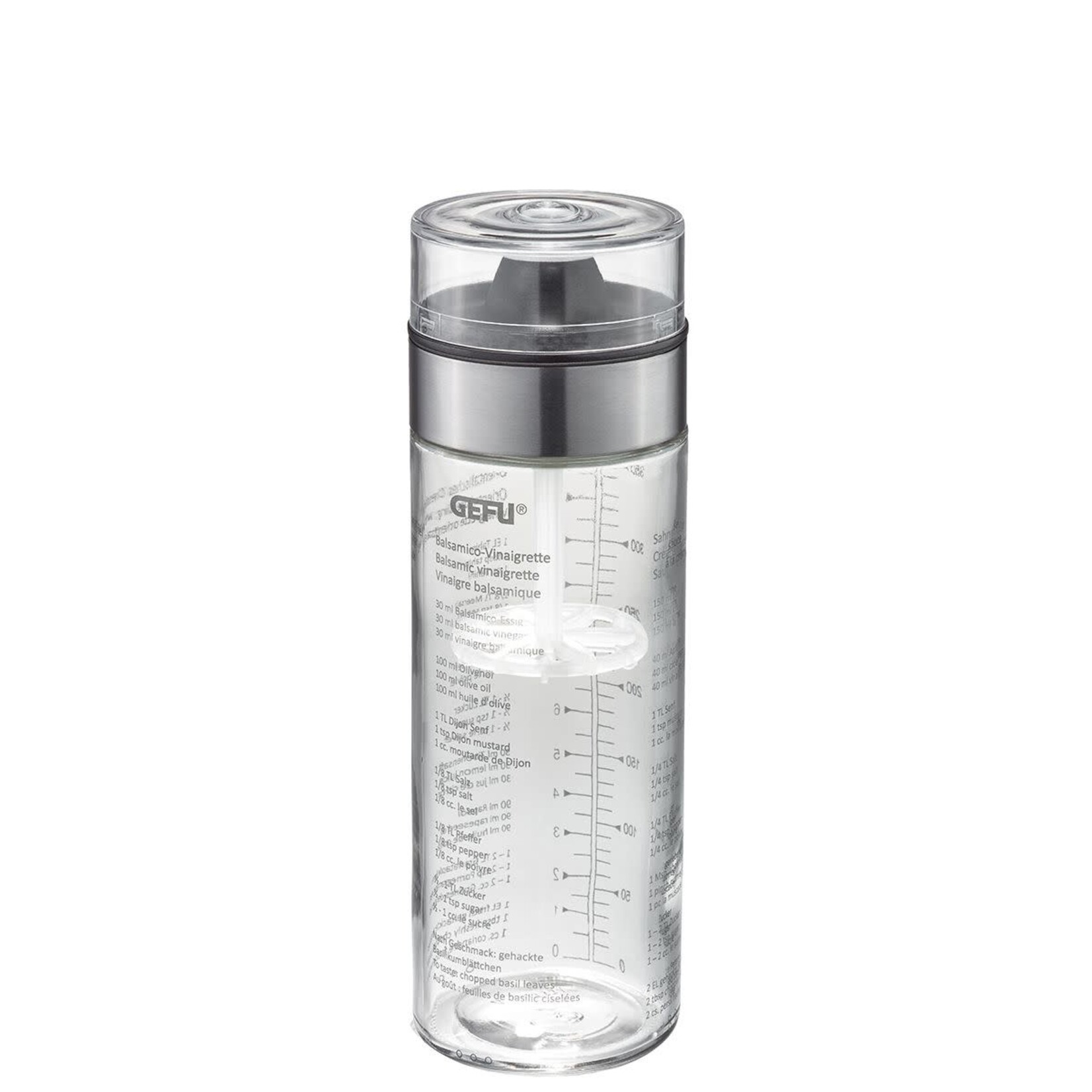 Gefu Glazen Dressing shaker met dressing recepten Gefu Mix dressingshaker glas Gefu 14491