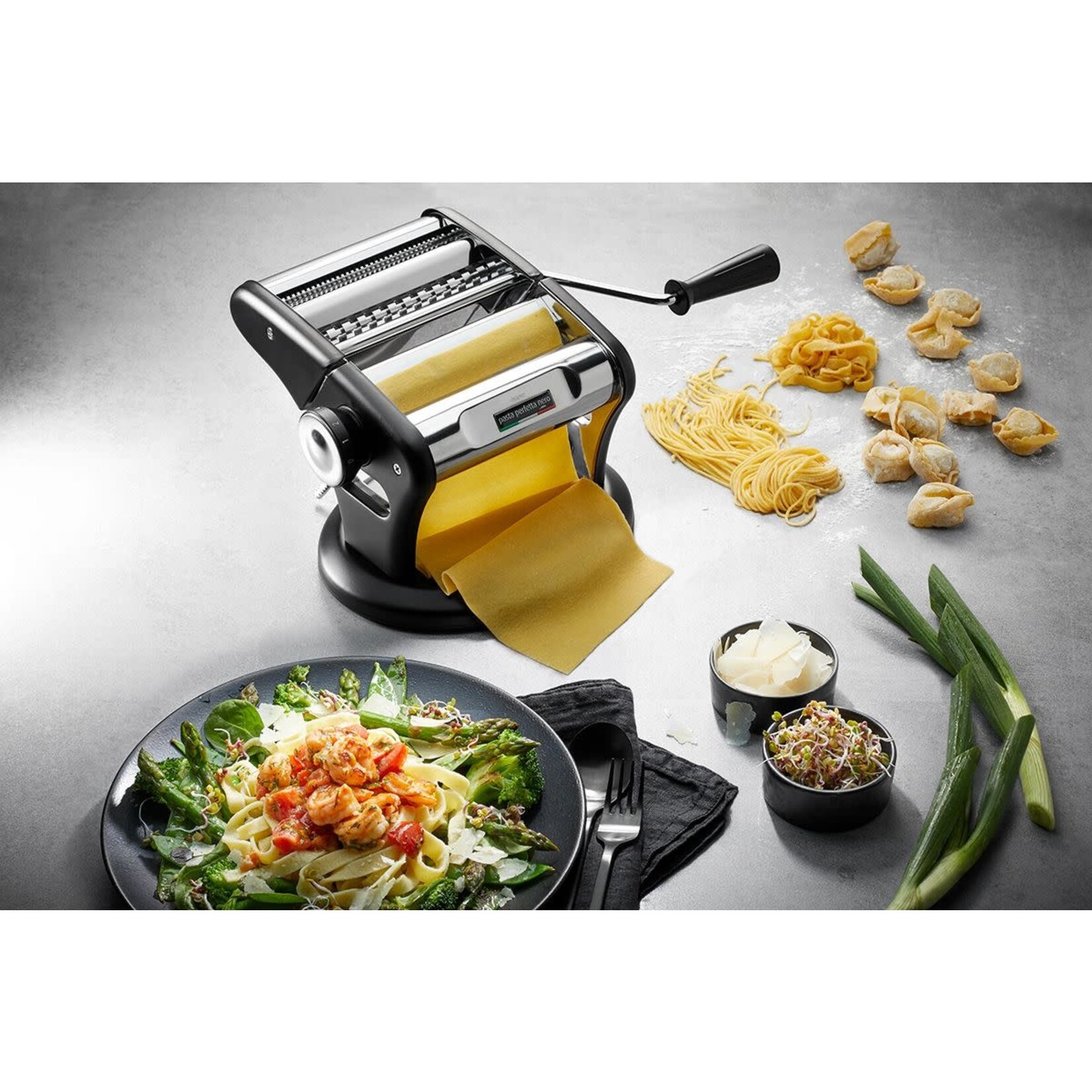Gefu Professional pasta machine met zuignap bevestiging Gefu Pastamachine Perfetta Excellence Gefu 29401