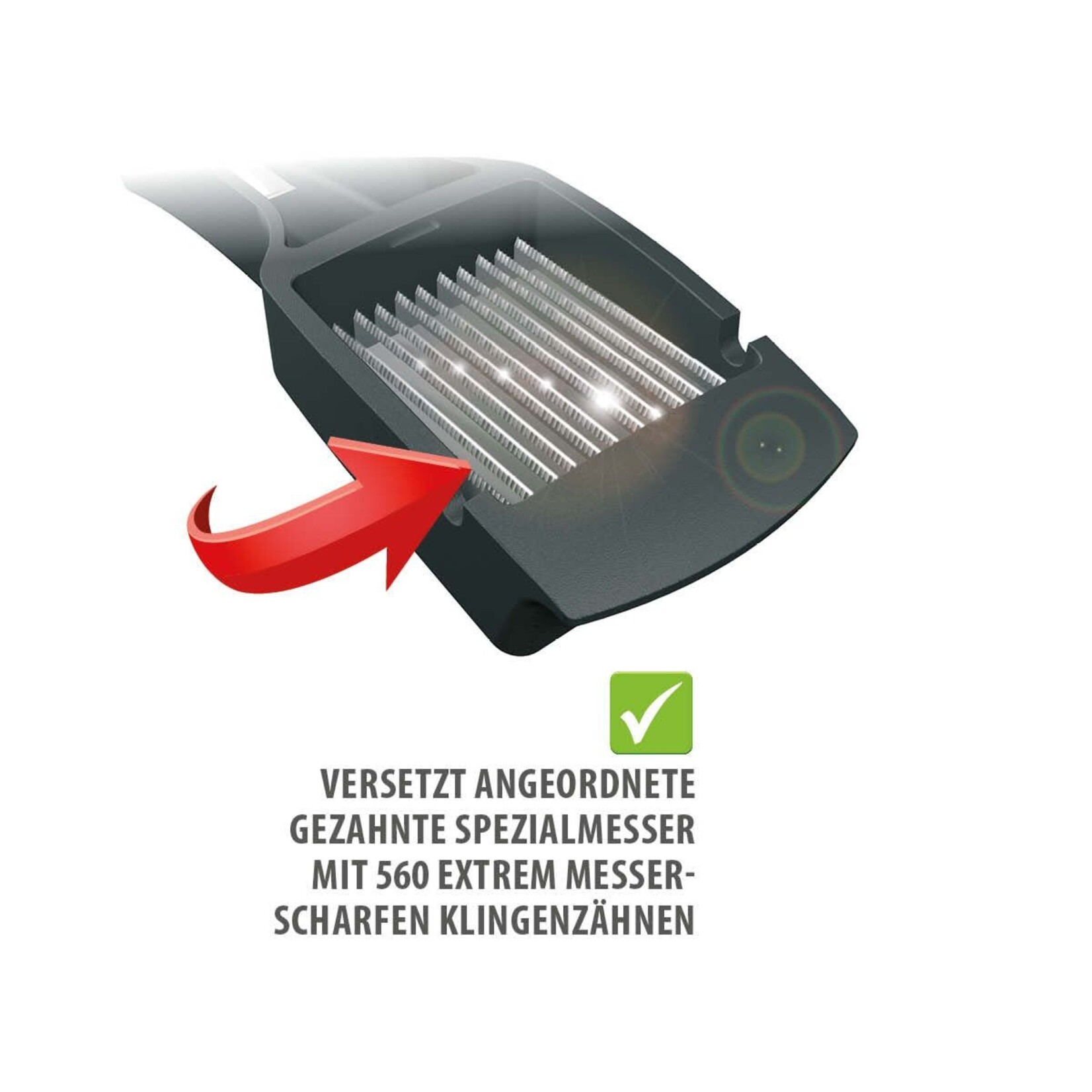 Gefu kartelmesjes schijfjes snijder Gefu Tari tomaat + mozzarella + champignon + snijder met mesjes Gefu 13420