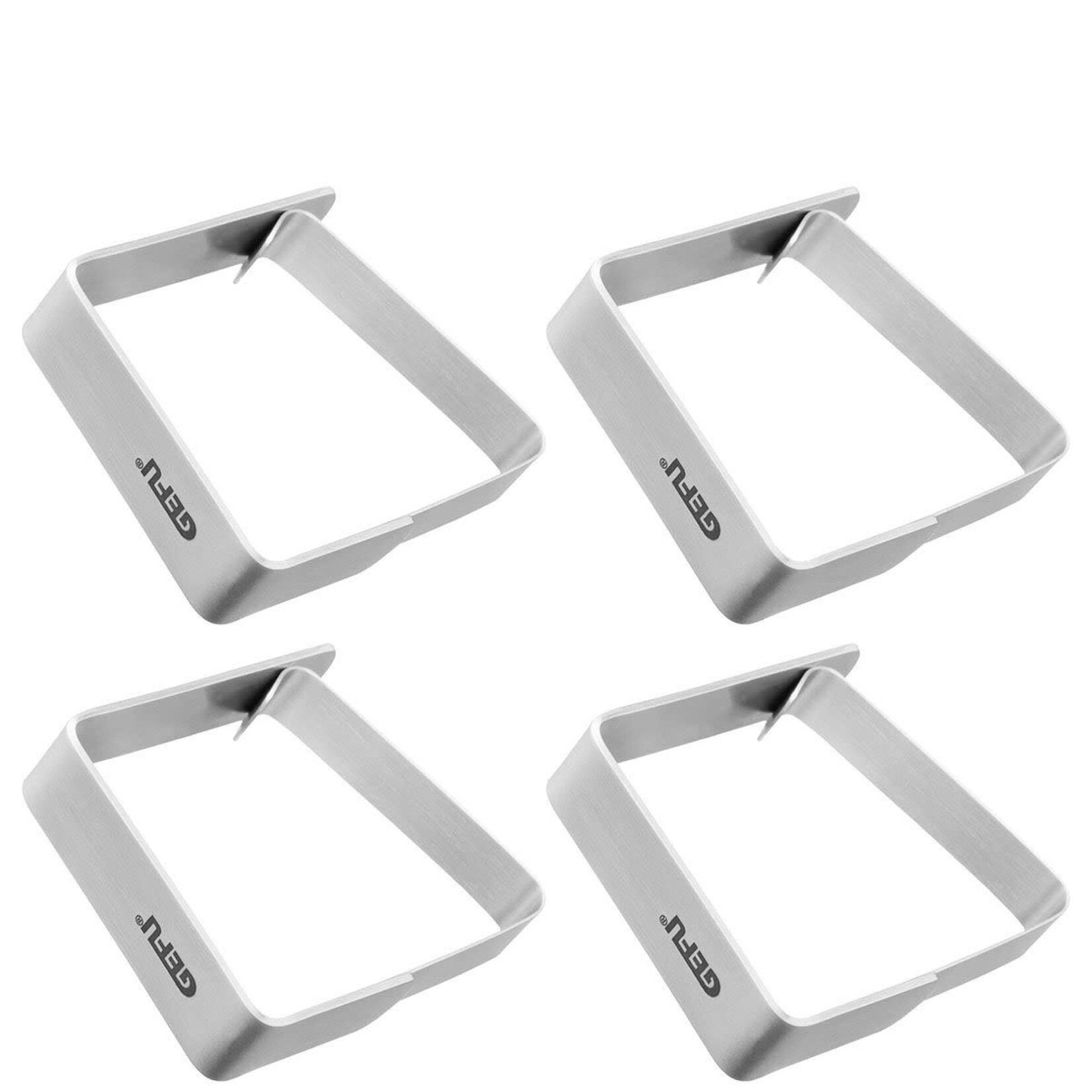 Gefu set-4 tafelkleed klemmen Gefu Fermo tafellakenklemmen voor tot 30 mm tafelblad Gefu 22350
