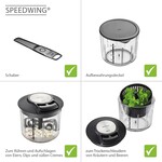 Gefu multi chopper Gefu Speedwing multi chopper snijden, roeren, mixen en centrifugeren Gefu 13600 Gefu multi chopper Gefu Speedwing multi chopper snijden, roeren, mixen en centrifugeren Gefu 13600