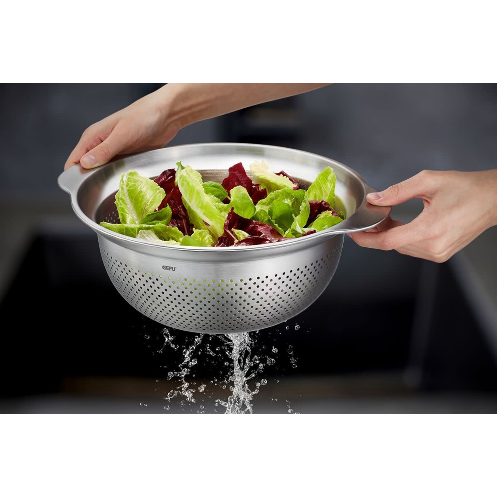 Gefu RVS vergiet, stomer 27 cm Gefu Premio vergiet, stoomschaal RVS Gefu 28132