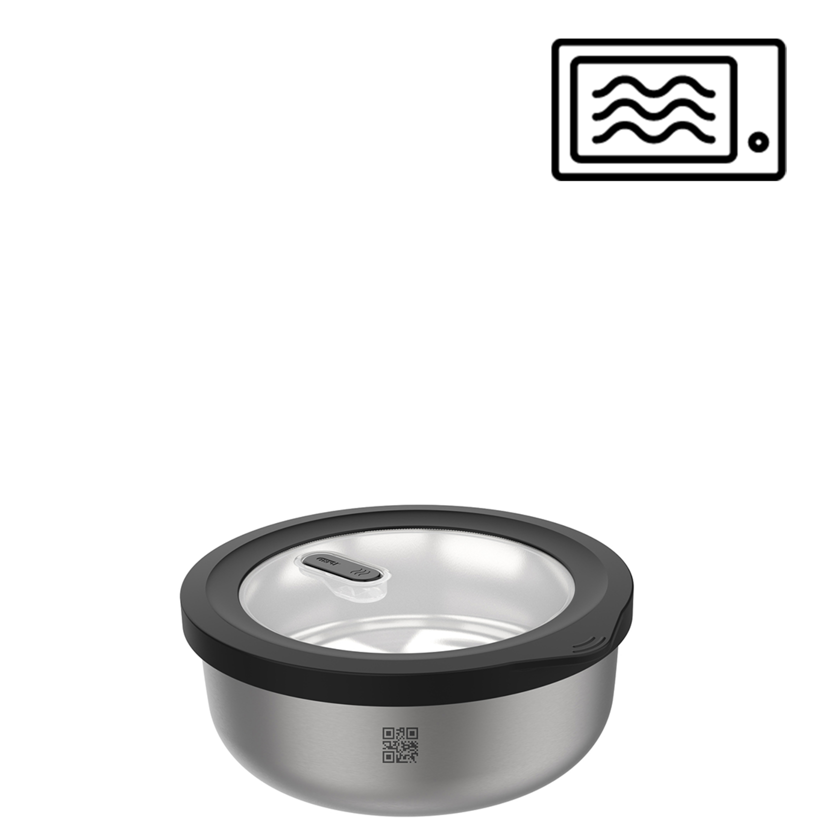 Gefu 500 ml magnetron bakje rvs Gefu Provido -20°C +300°C bewaarbakje rond 500 ml Gefu 12771