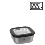 Gefu 400 ml magnetron bakje rvs Gefu Provido -20°C +300°C bewaarbakje vierkant 400 ml Gefu 12777
