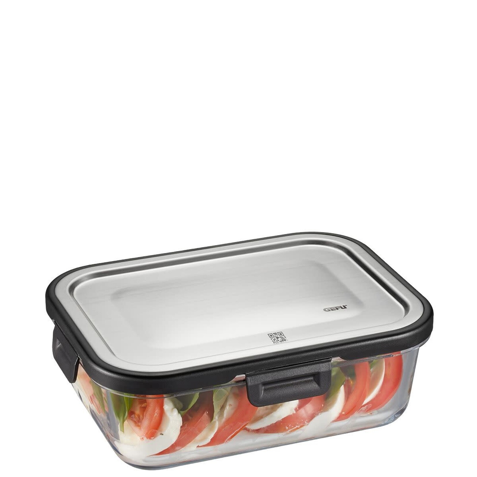 Gefu 1 liter lekvrij glazen Gefu Milo 208x156x70 mm  -20°C +300°C bewaarbakje glas Gefu 12753
