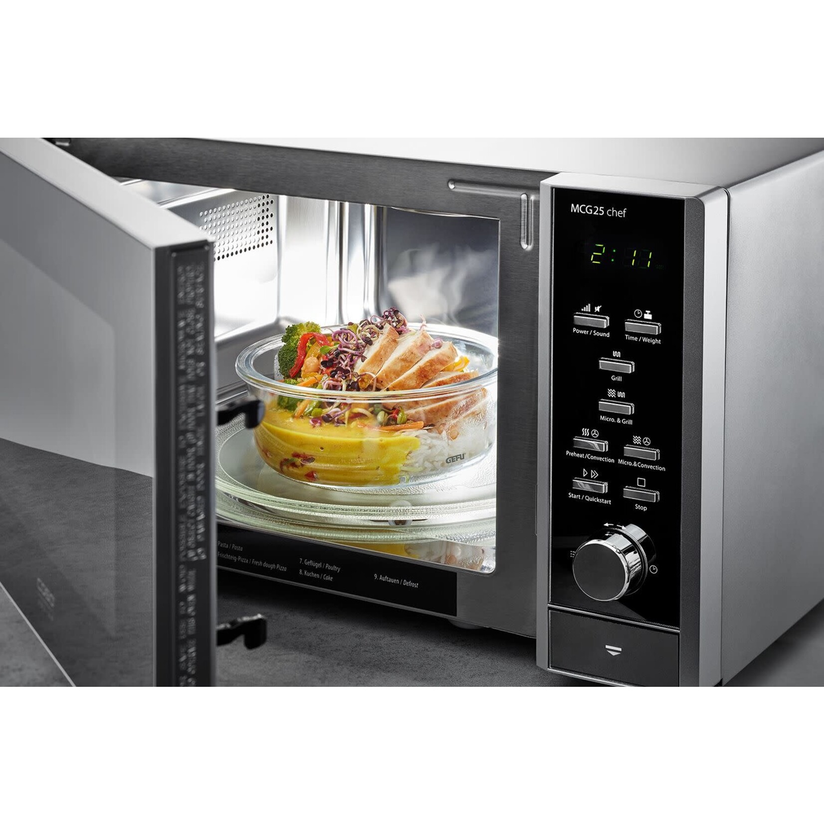 Gefu 1500 ml lekvrij glazen Gefu Milo 232x176x75 mm  -20°C +300°C bewaarbakje glas Gefu 12754