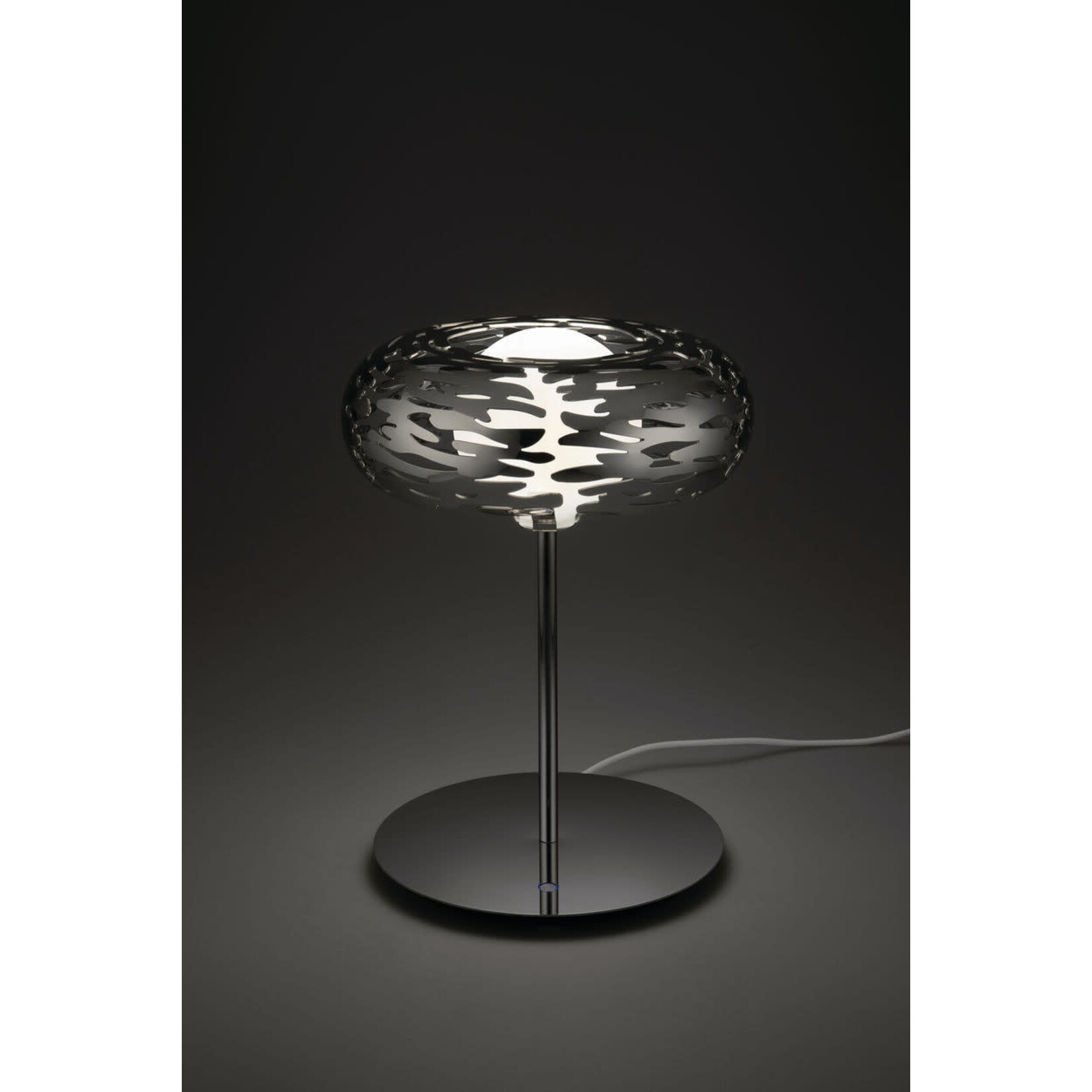 Alessi Ø 21 cm hoog 285 mm rvs Lamp Alessi Barklamp tafellamp met dimmer Alessi BM11