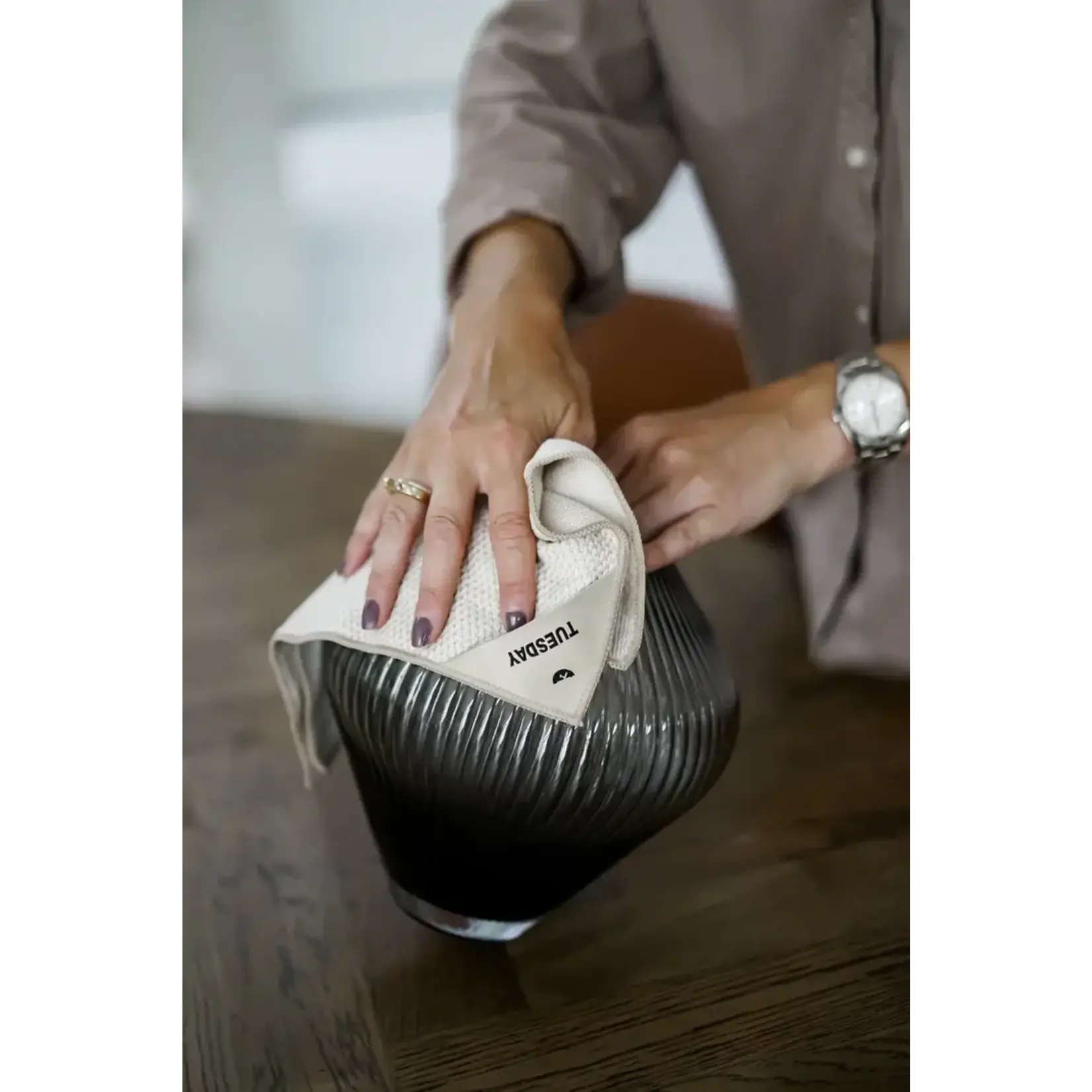 Klud Klud Wafel Almond microvezel doekjes 7 vaatdoekjes 1 voor elke dag van de week KD-401