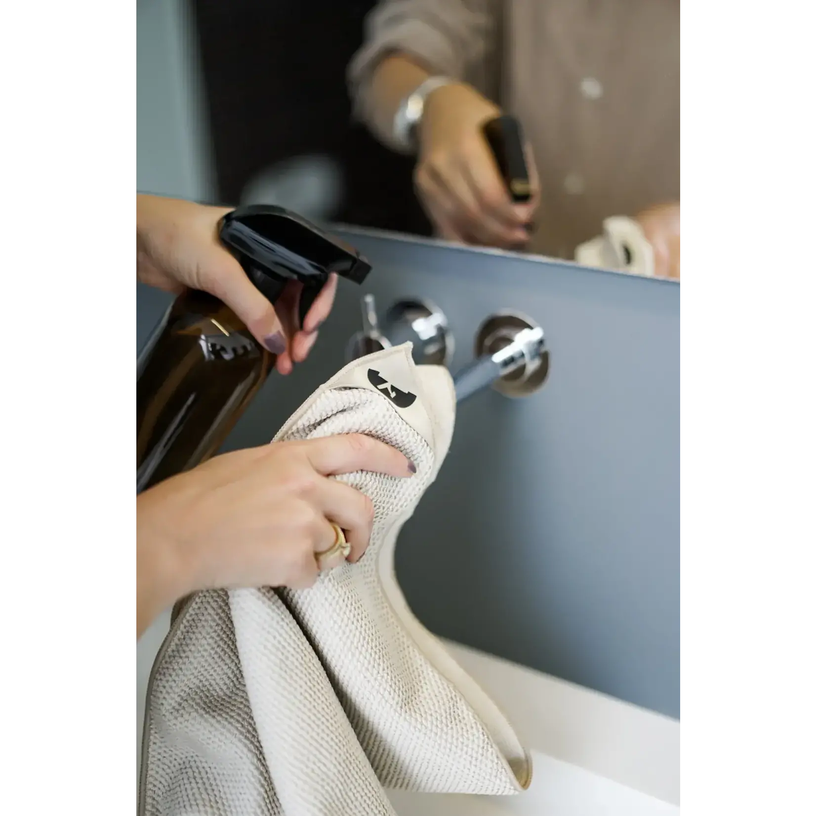 Klud Klud Wafel Almond theedoek, handdoek, poleerdoek, glazendoek of keukendoeken set-2 Klud KD-501