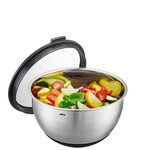 Gefu 20 cm 2500 ml beslagkom met deksel Gefu Muovo rvs schaal met rubberen voet 20 cm Gefu 35040 Gefu 20 cm 2500 ml beslagkom met deksel Gefu Muovo rvs schaal met rubberen voet 20 cm Gefu 35040