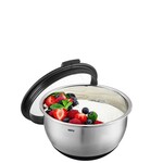 Gefu 16 cm 1000 ml beslagkom met deksel Gefu Muovo rvs schaal met rubberen voet 16 cm Gefu 35030 Gefu 16 cm 1000 ml beslagkom met deksel Gefu Muovo rvs schaal met rubberen voet 16 cm Gefu 35030