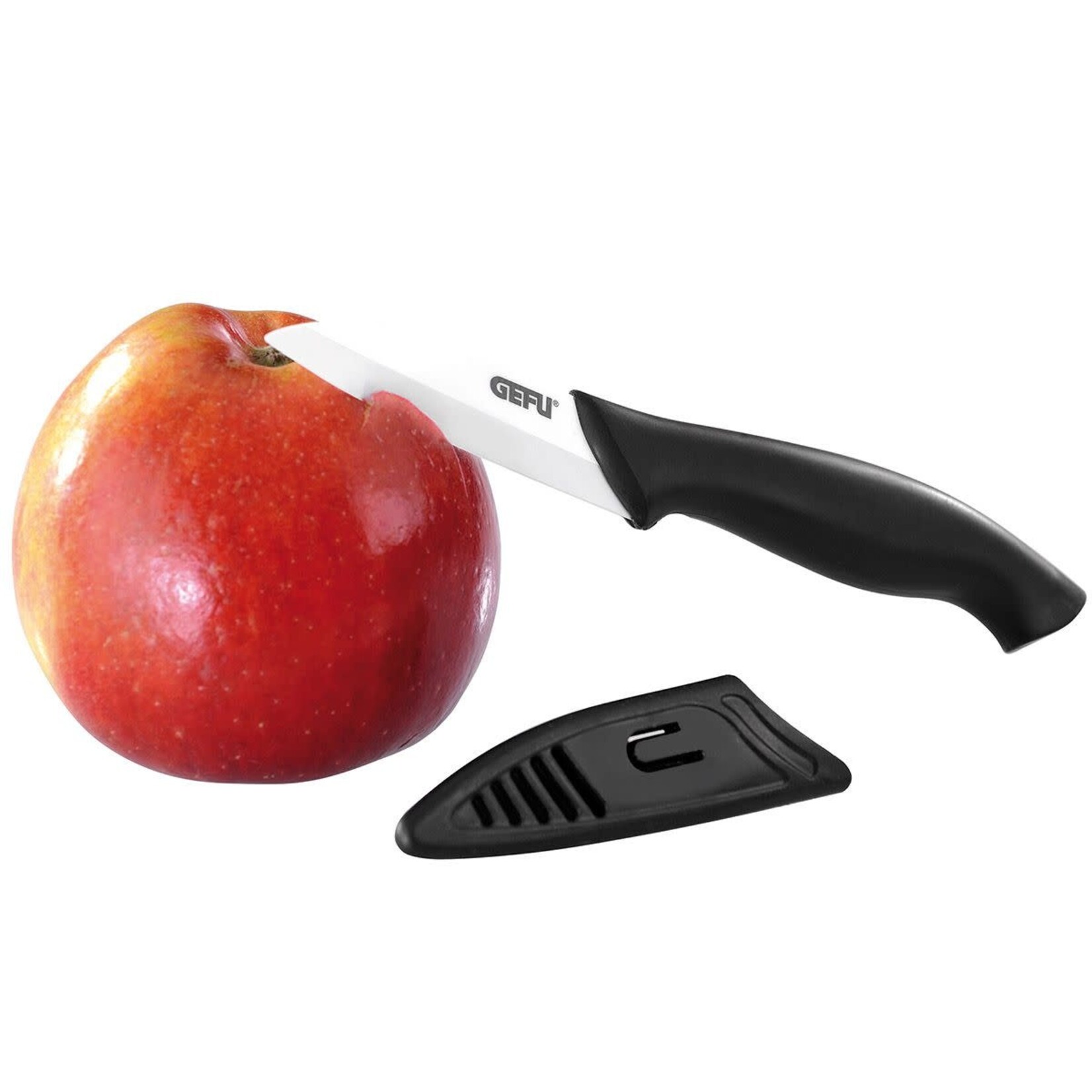 Gefu keramisch schilmes Gefu Ceramo keramisch schil, groente mes dat op plank gebruikt kan worden Gefu 14015